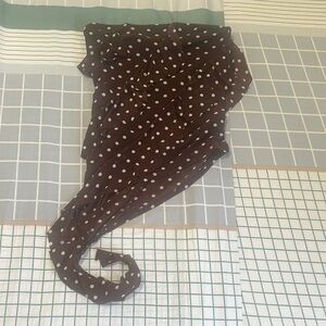 Brown Polka Dot Top
